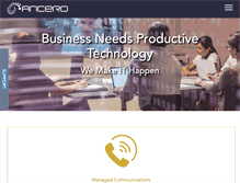 Tablet Screenshot of ancero.com